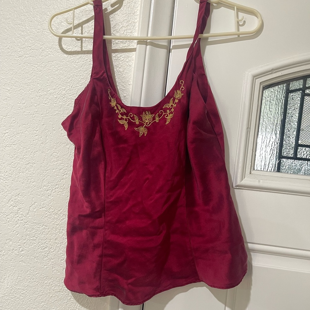 Victoria secret Embroidered Red Women's Top